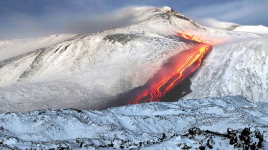 Volcano erupts in European ski resort